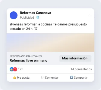 Ejemplo de anuncio de Facebook Ads